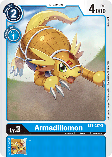 Armadillomon (BT1-027) Common