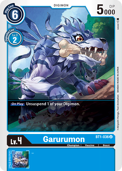 Garurumon (BT1-036) Uncommon