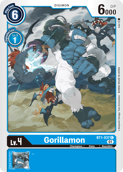 Gorillamon (BT1-037) ST8 Reprint