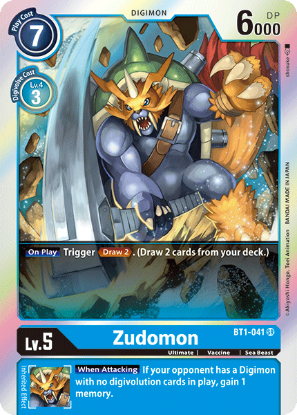 Zudomon (BT1-041) Super Rare