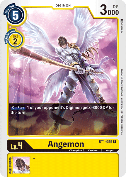 Angemon (BT1-055) Rare