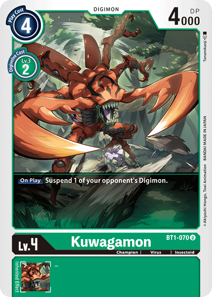 Kuwagamon (BT1-070) Uncommon