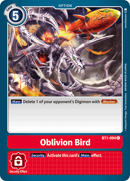 Oblivion Bird (BT1-094) Common