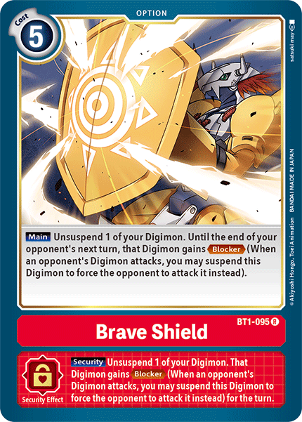 Brave Shield (BT1-095) Rare