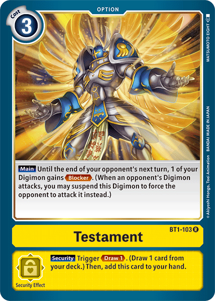 Testament (BT1-103) Rare