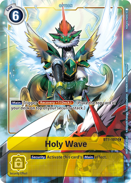 Holy Wave (BT1-107) Alternative Art (Dash pack 1.5)