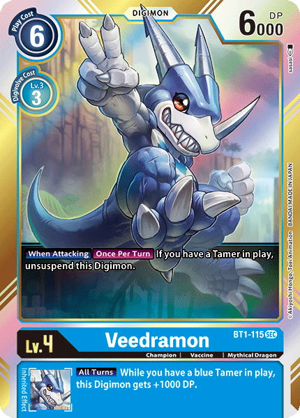 Veedramon (BT1-115) Secret Rare