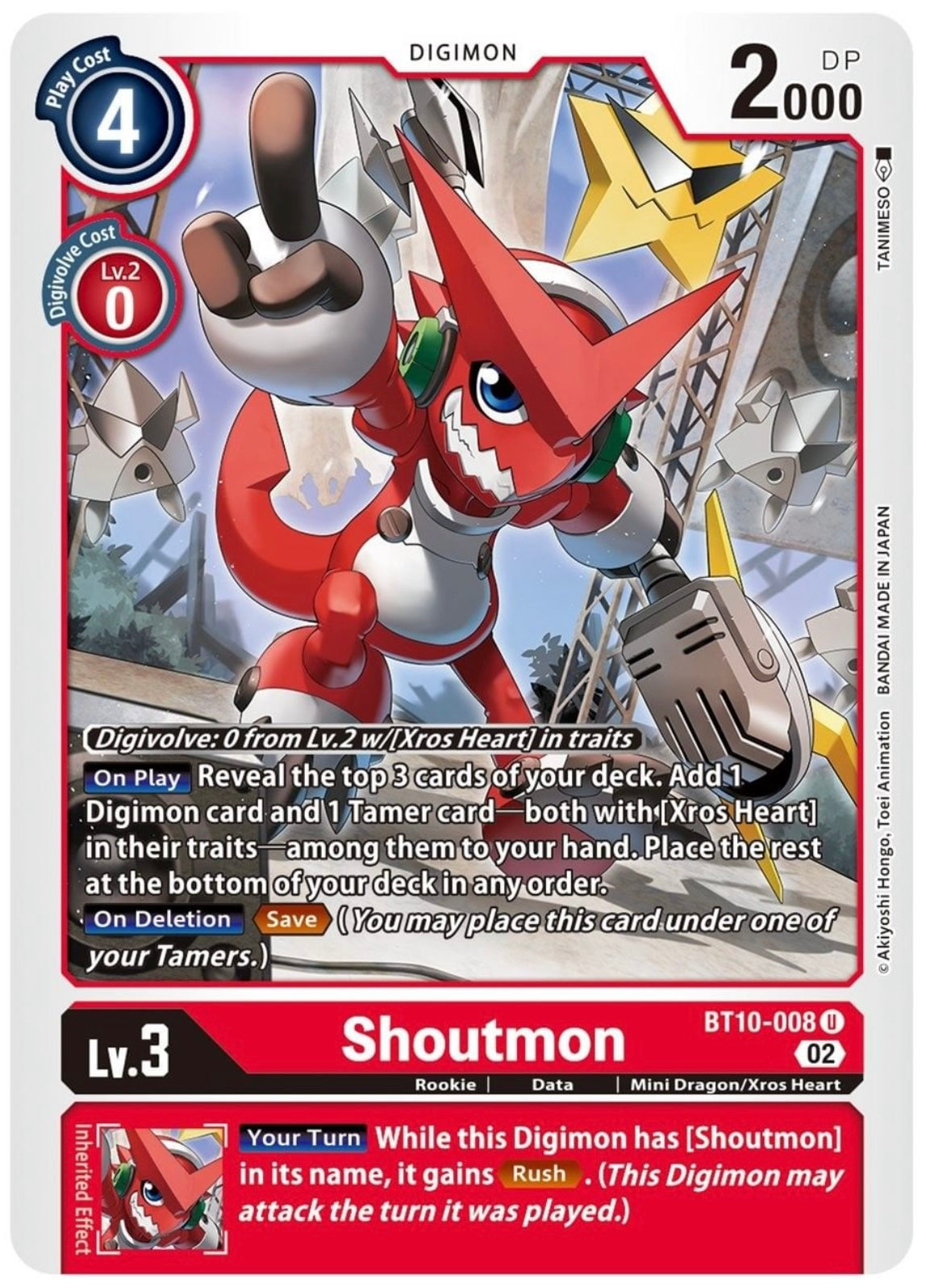 Shoutmon (BT10-008) Uncommon