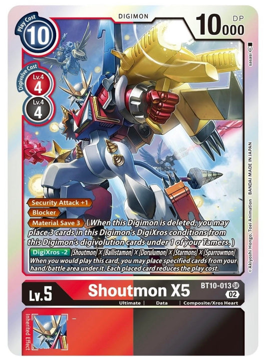 Shoutmon X5 (BT10-013) Super Rare