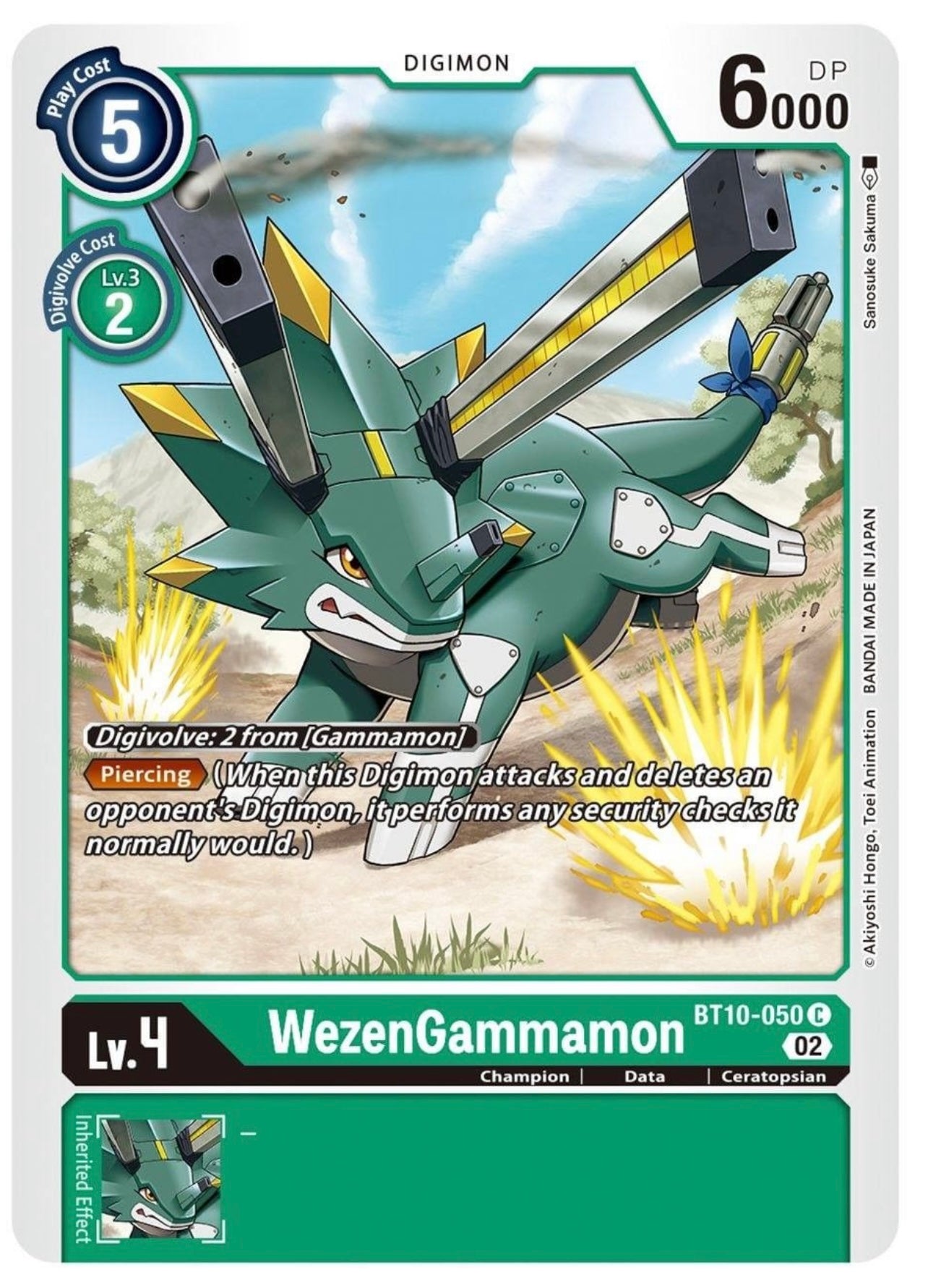 WezenGammamon (BT10-050) Common