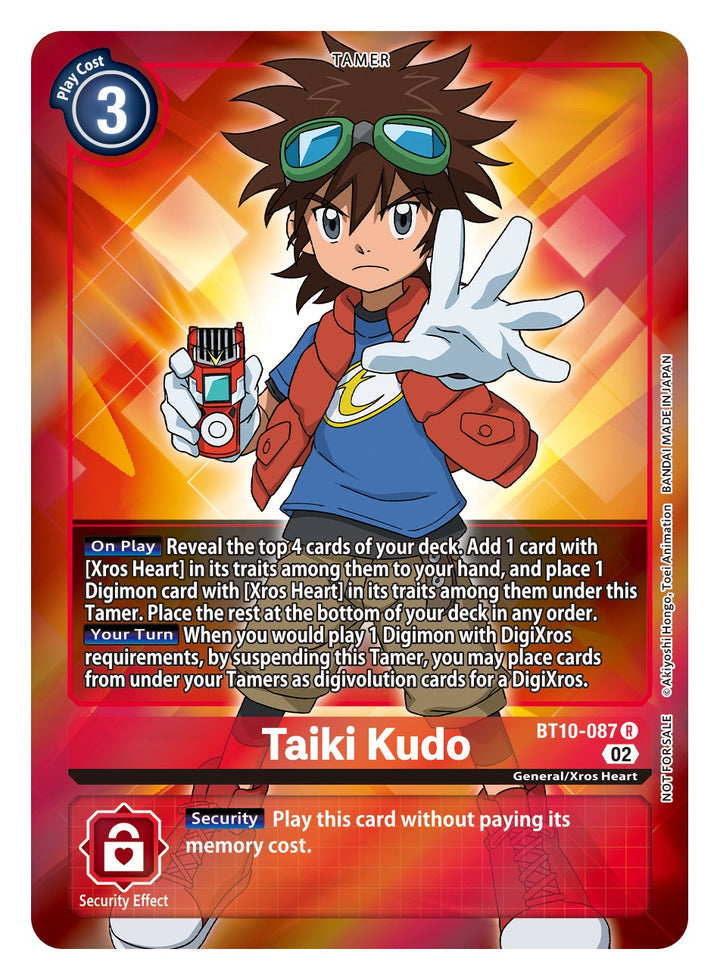 Taiki Kudo (BT10-087) Rare Box Topper