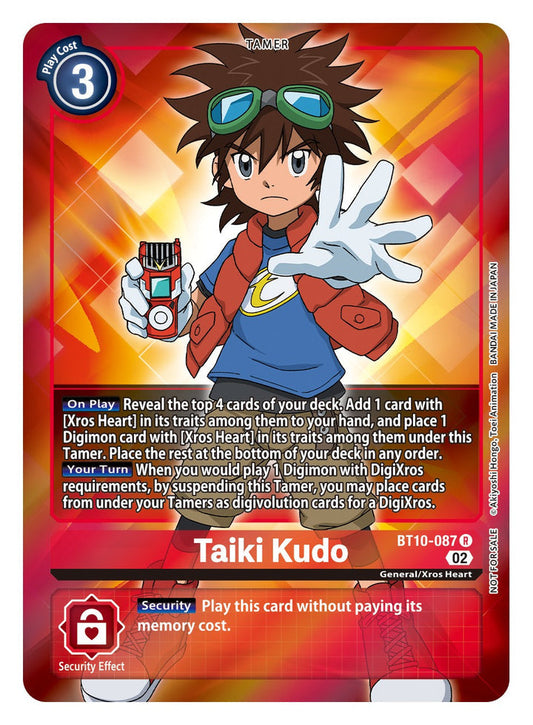 Taiki Kudo (BT10-087) Rare Box Topper