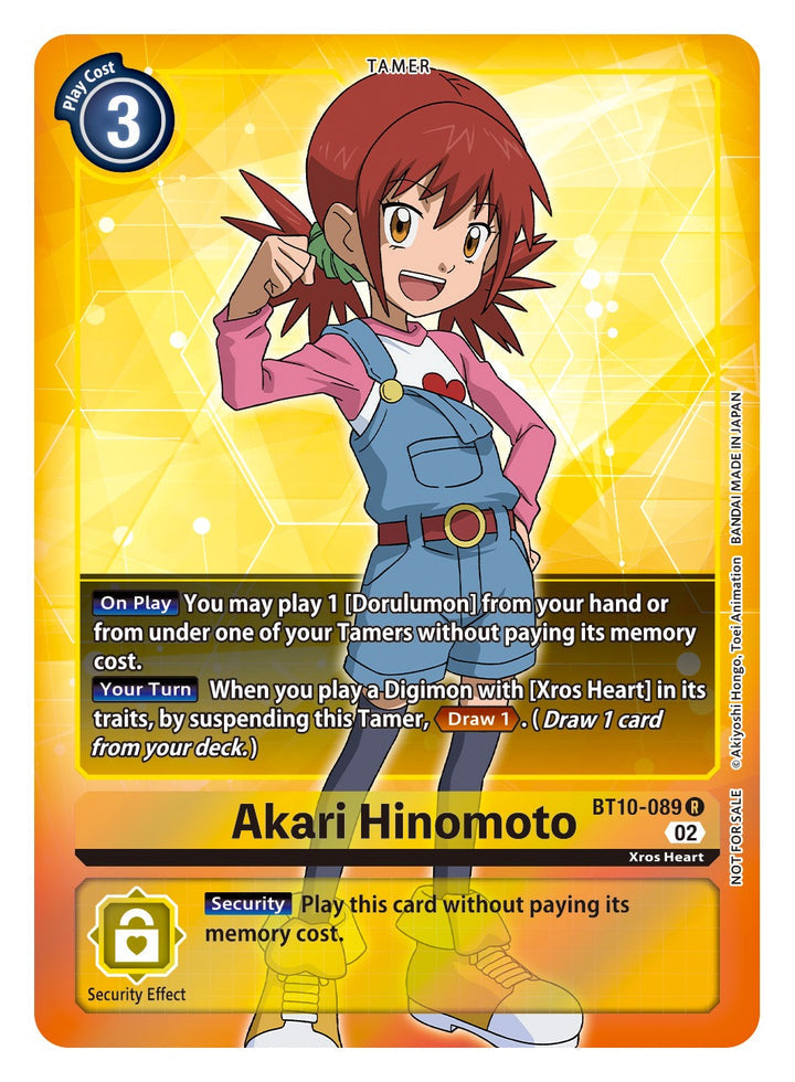 Akari Hinomoto (BT10-089) Rare Box Topper