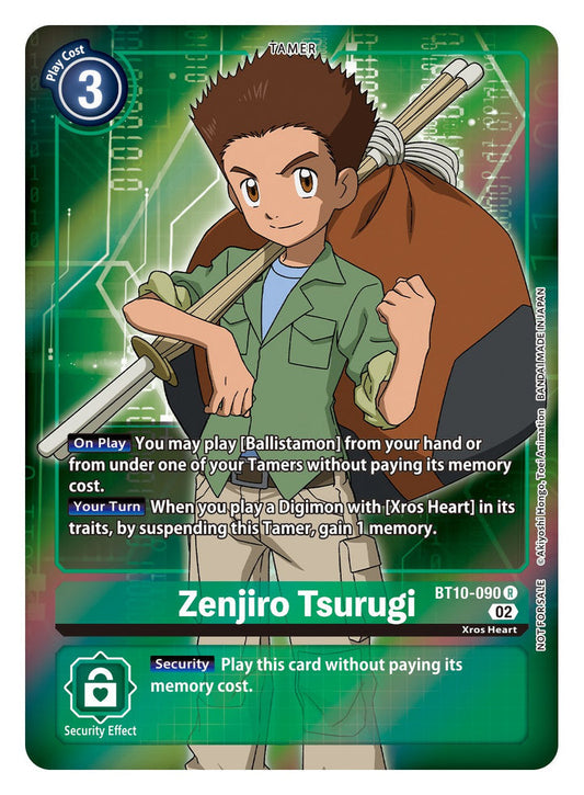 Zenjiro Tsurugi (BT10-090) Rare Box Topper