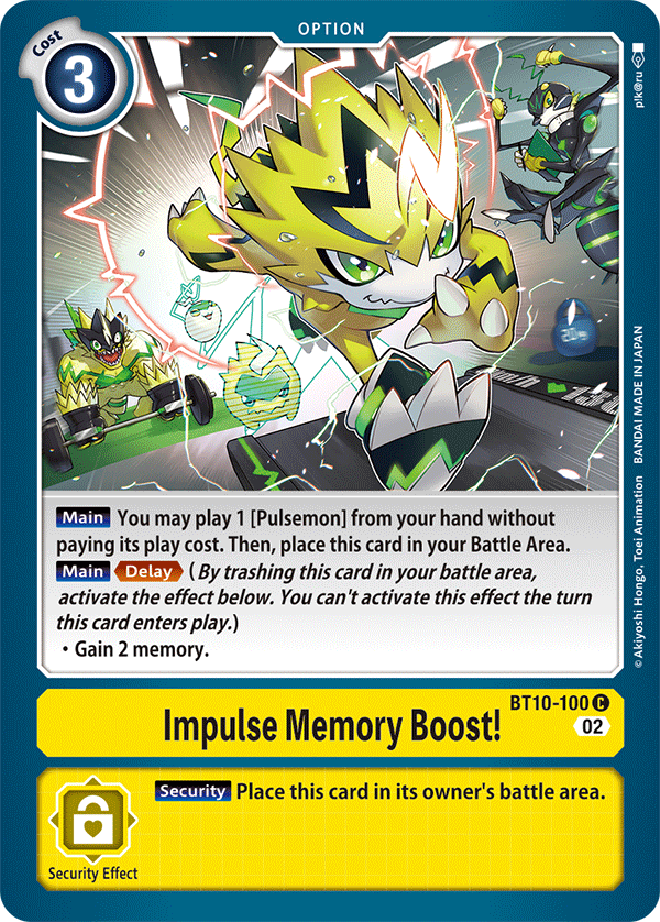 Impulse Memory Boost! (BT10-100) Common