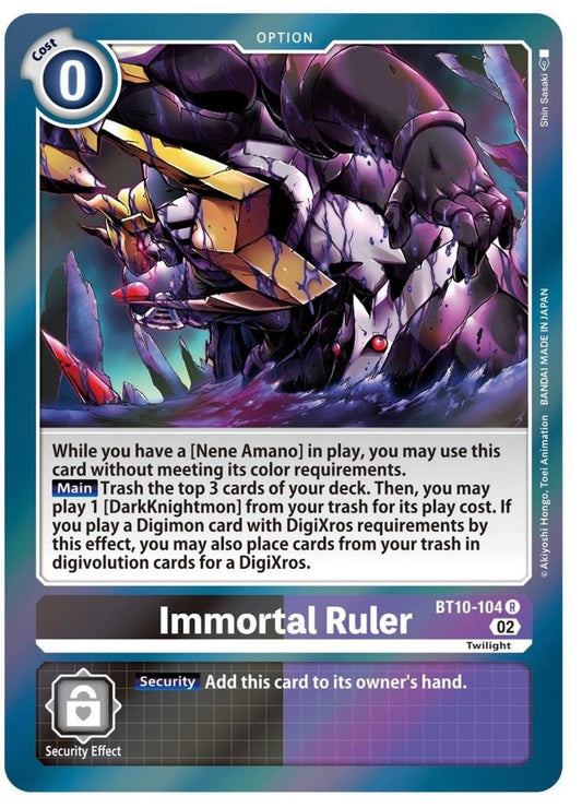 Immortal Ruler (BT10-104) Rare