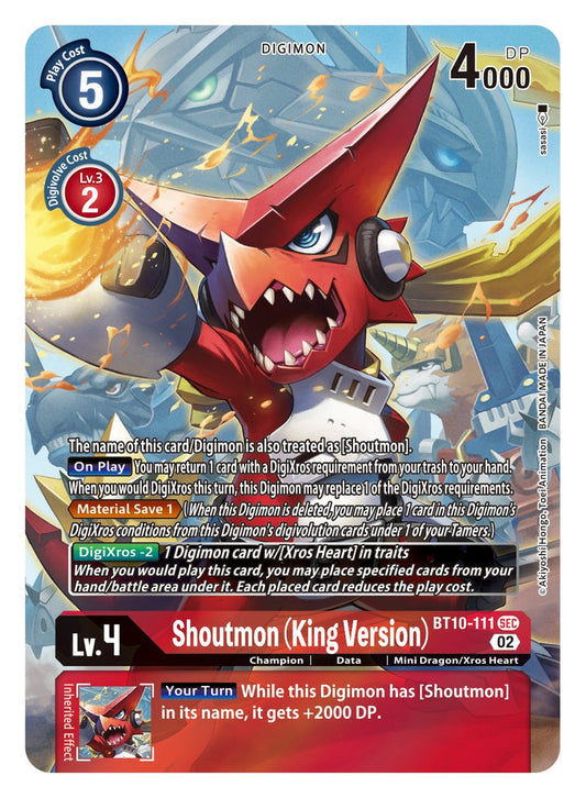 Shoutmon (King Version) (BT10-111) Alternative Art