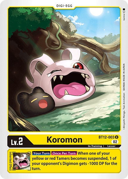 Koromon (BT12-003) Uncommon