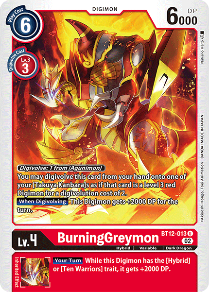 BurningGreymon (BT12-013) Uncommon