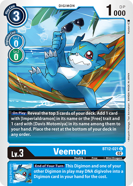 Veemon (BT12-021) Common