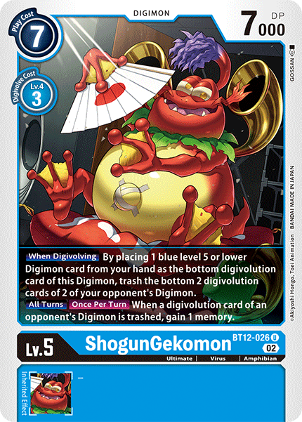 ShogunGekomon (BT12-026) Uncommon