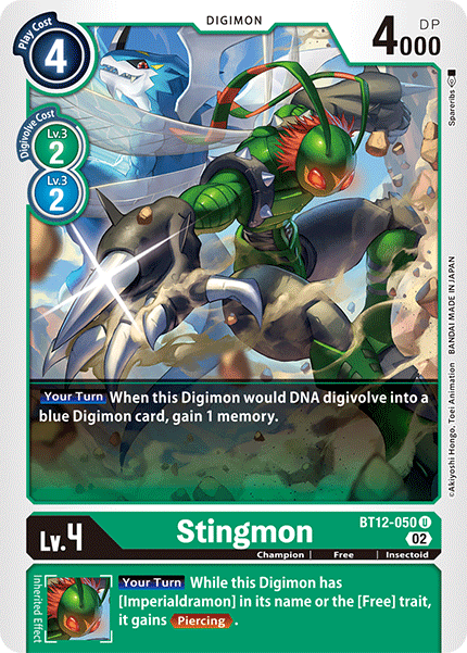 Stingmon (BT12-050) Uncommon