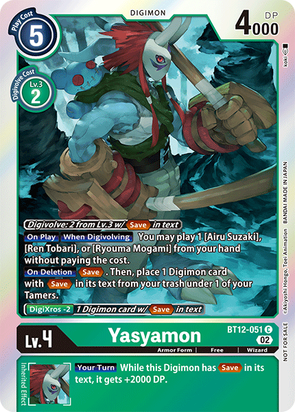 Yasyamon (BT12-051) Box Topper