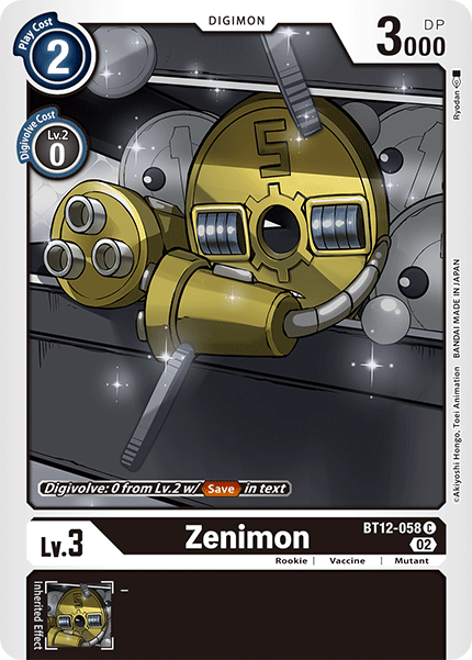 Zenimon (BT12-058) Common