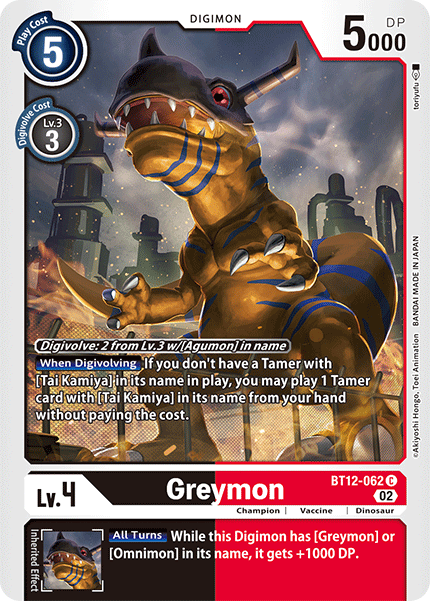 Greymon (BT12-062) Common