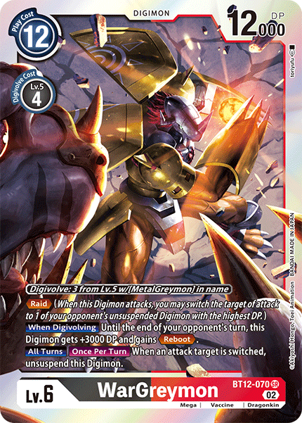 WarGreymon (BT12-070) Super Rare