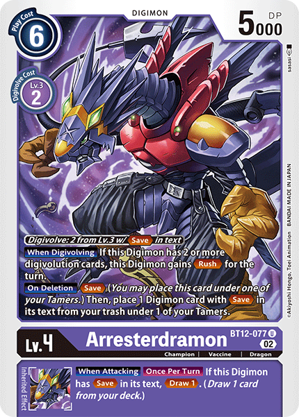 Arresterdramon (BT12-077) Uncommon