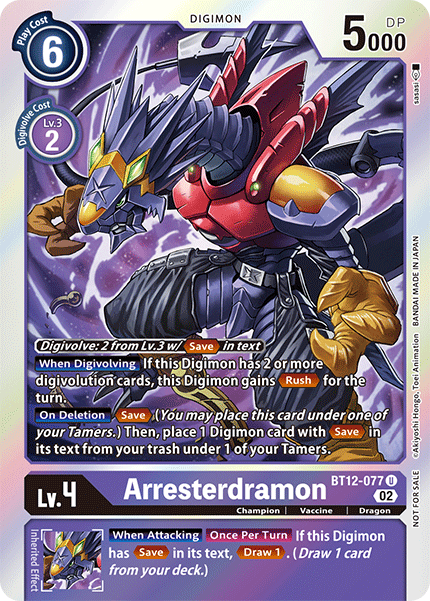 Arresterdramon (BT12-077) Box Topper