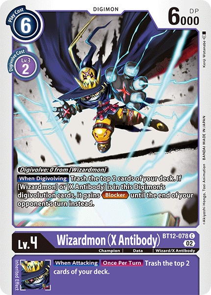 Wizardmon (X Antibody) (BT12-078) Common