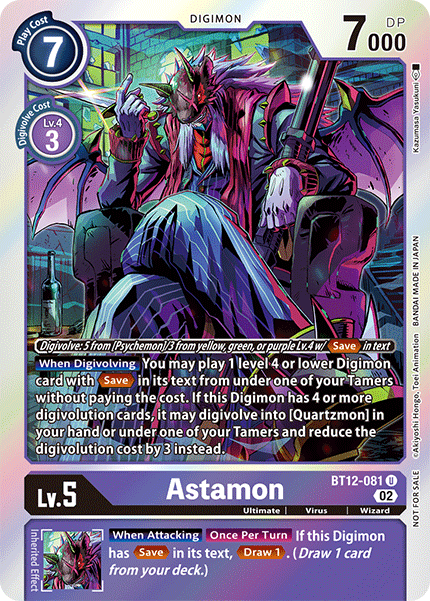 Astamon (BT12-081) Box Topper