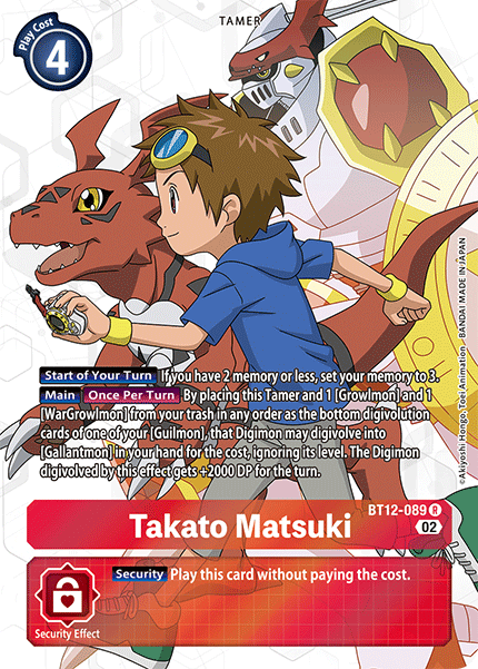 Takato Matsuki (BT12-089) Alternative Art