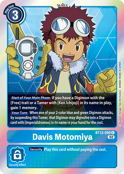 Davis Motomiya (BT12-090) Rare