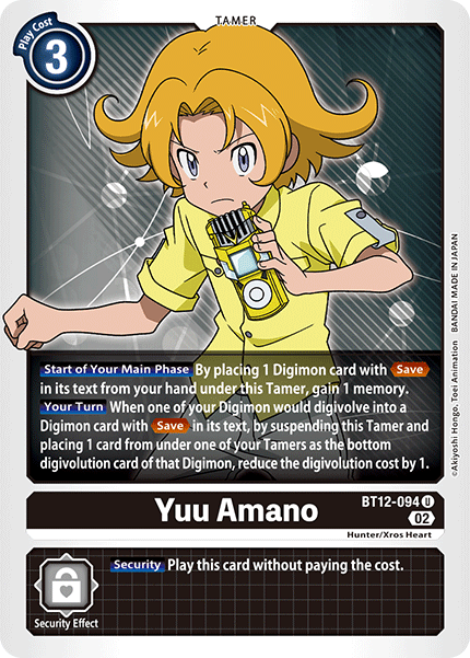 Yuu Amano (BT12-094) Uncommon