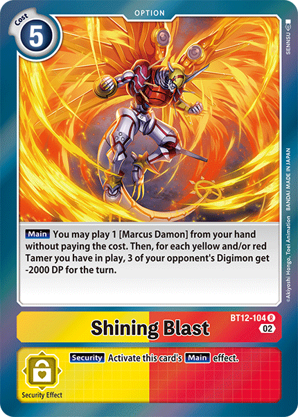 Shining Blast (BT12-104) Rare