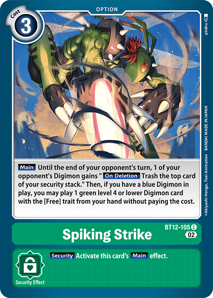 Spiking Strike (BT12-105) Common