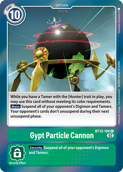 Gypt Particle Cannon (BT12-106) Rare