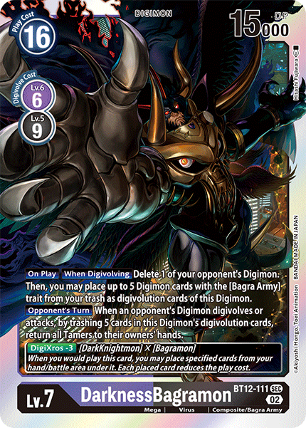 DarknessBagramon (BT12-111) Secret Rare