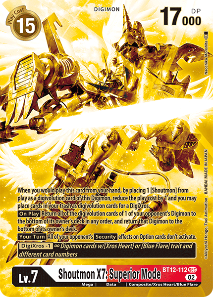 Shoutmon X7: Superior Mode (BT12-112) Alternative Art 2