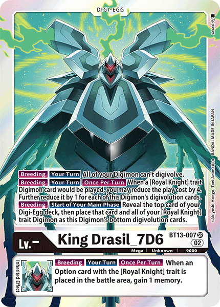 King Drasil_7D6 (BT13-007) Super Rare