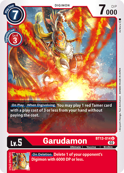 Garudamon (BT13-014) Uncommon