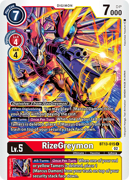 RizeGreymon (BT13-015) Common