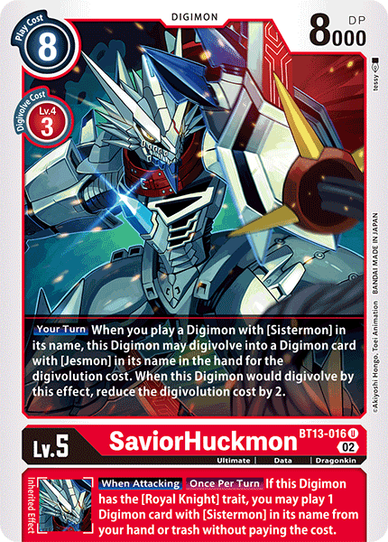 SaviorHuckmon (BT13-016) Uncommon