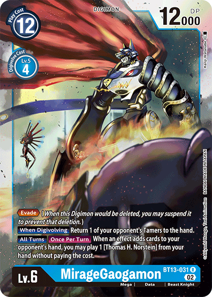 MirageGaogamon (BT13-031) Rare