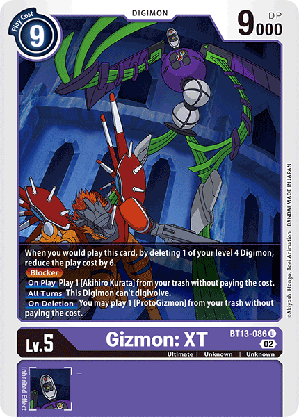 Gizmon: XT (BT13-086) Uncommon