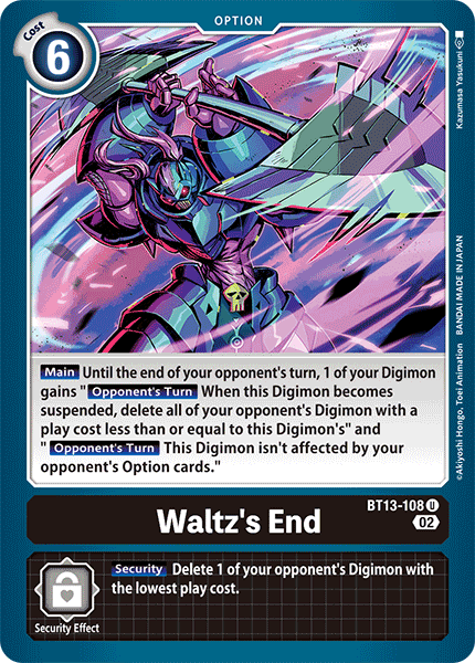 Waltz's End (BT13-108) Uncommon