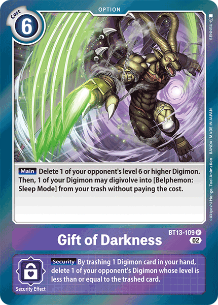 Gift of Darkness (BT13-109) Rare